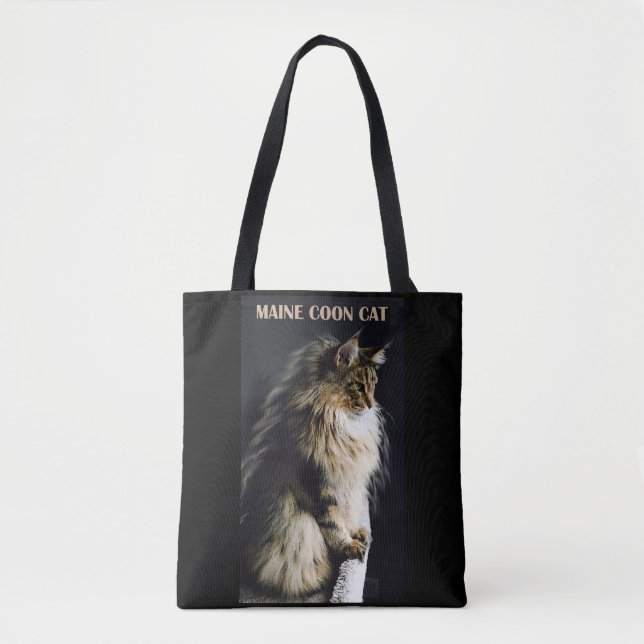 Bolsa Tote SC do gato de racum de Maine (Frente)