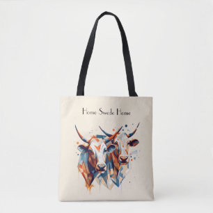 Bolsa Tote Scandi Farmhouse Cattle, personalizado