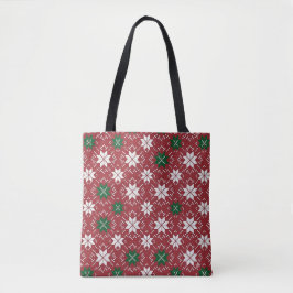 Bolsa Tote Scandinavian Fair Isle Christmas Edition 1