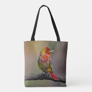 Bolsa Tote Scarlet Tanager Molting - Fotografia original