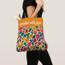 Bolsa Tote Scattered Floral Love - Sprinkled with love