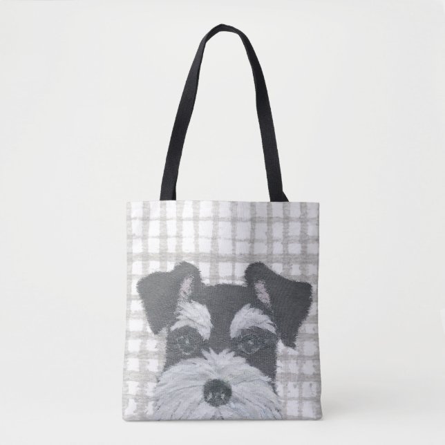 Bolsa Tote Schnauzer, moderno (Frente)