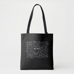 Bolsa Tote Schrodingers Cat Box Engraçados Ciência Nerd Físic