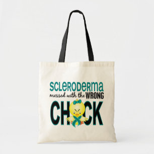 Bolsa Tote Scleroderma sujado com pintinho errado