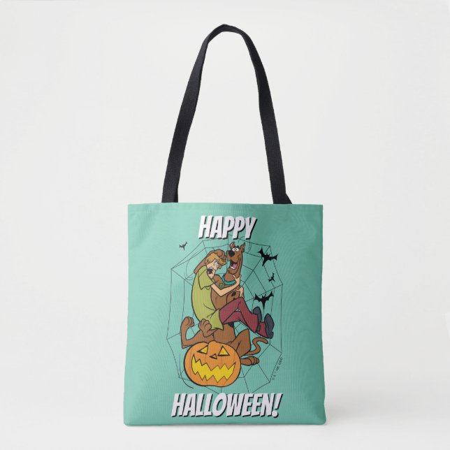 Bolsa Tote Scooby-Doo e Shaggy Halloween Fright (Frente)