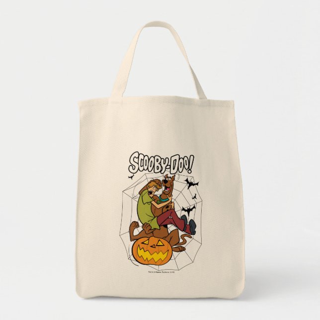 Bolsa Tote Scooby-Doo e Shaggy Halloween Fright (Frente)