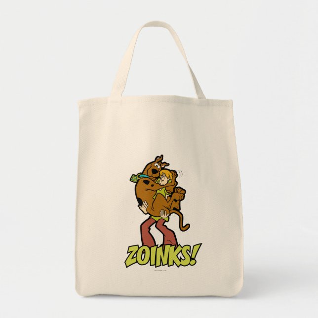 Bolsa Tote Scooby-Doo e Zoinks Shaggy! (Frente)