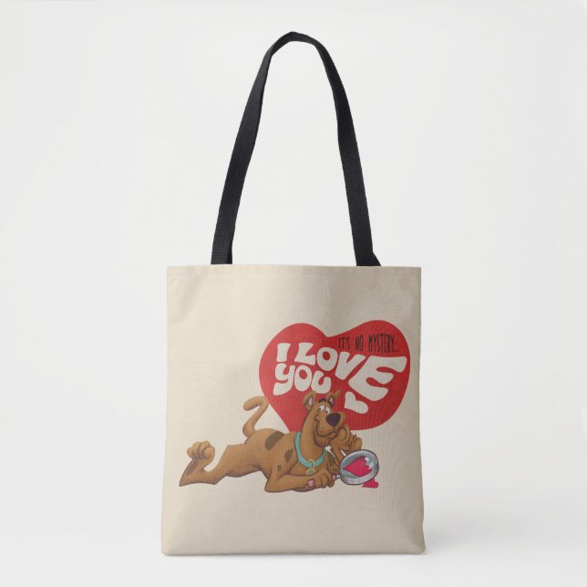 Bolsa Tote Scooby-Doo - Não é mistério... eu te amo (Frente)