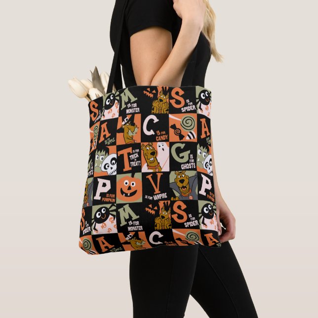 Bolsa Tote Scooby-Doo | Padrão de Halloween (Close Up)