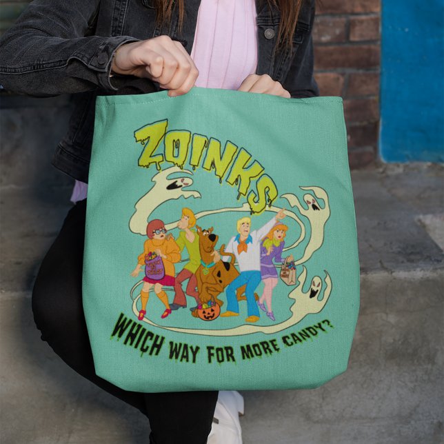 Bolsa Tote Scooby-Doo | Zoinks Which Way for More Candy? (Criador carregado)