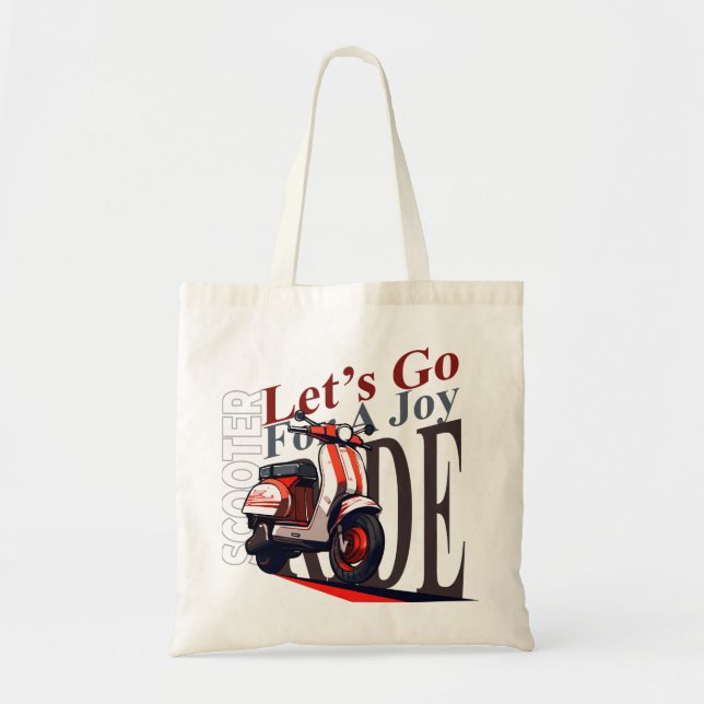 Bolsa Tote Scooter Vamos Lá (Frente)