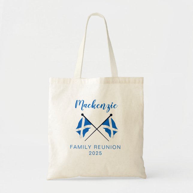 Bolsa Tote Scotland Flags Family Reunion  (Frente)