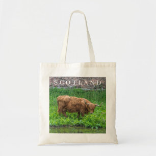 Bolsa Tote Scotland Highland Cow vista tosbag