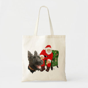 Bolsa Tote Scottie Feliz e Papai Noel