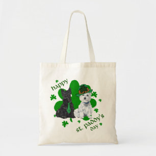 Bolsa Tote Scottie & Westie Dia de São Patrício