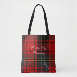 Bolsa Tote Scotty (Escócia) Tartan. Editável