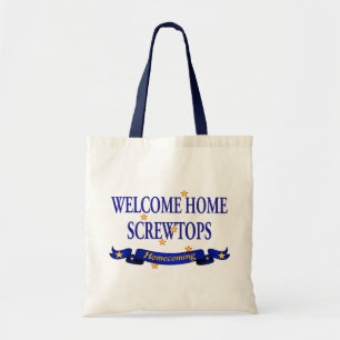 Bolsa Tote Screwtops Home bem-vindo