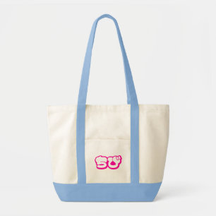 Bolsa Tote Script ち Chibi び Nihongo Hiragana Japonês