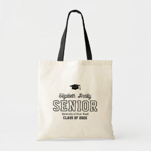 Bolsa Tote Script de Ano Personalizado de Pós-Graduação da Fa