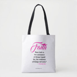 Bolsa Tote Script de Coleção #FAITH