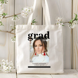 Bolsa Tote Script Moderno Elegante de Festa de formatura de F