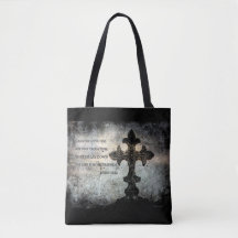 Scripture All-Over-Impressão Cross Body Bag