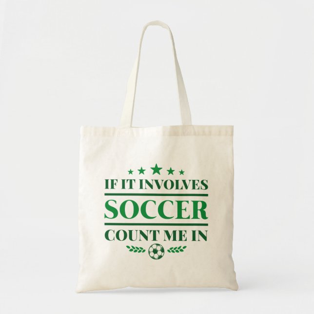 Bolsa Tote Se Envolver O Futebol Conte-Me (Frente)