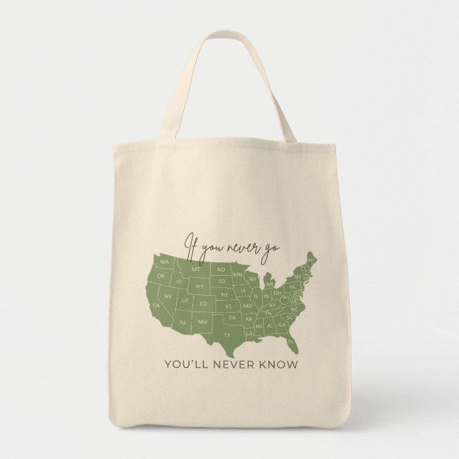 Bolsa Tote "Se Nunca Ires", tossi (Frente)