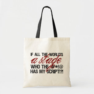 Bolsa Tote Se todo o mundo é um palco…