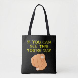 Bolsa Tote Se Você Consegue Ver Isso, Você é Gay, LGBTQ Diver