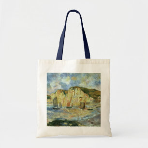 Bolsa Tote Sea and Cliff by Pierre Renoir, Vintage Fine Art