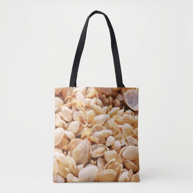 Bolsa Tote Sea Beach Shell: Fundo Texturizado de Verão (Frente)