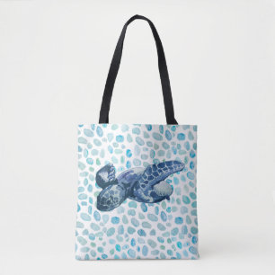 Bolsa Tote Sea Glass Beach Costura marítima