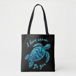 Bolsa Tote Sea Turtle Love Oceano