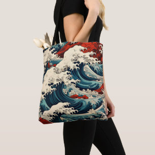 Bolsa Tote Sea Waves Ukiyo-e