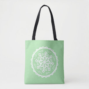 Bolsa Tote Seafoam Mandala