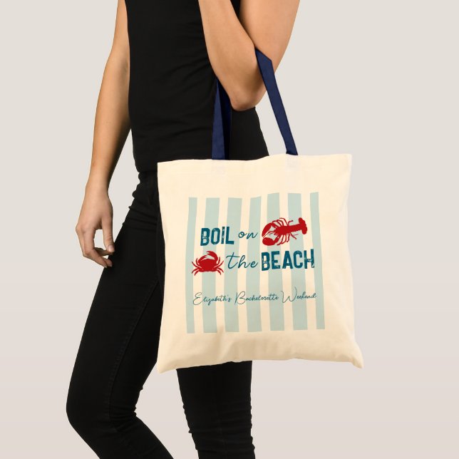 Bolsa Tote Seafood Boil Bachelorette Party (Frente (produto))