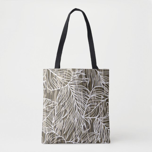Bolsa Tote Seamless Botanical Bottom Lands Camo (Frente)