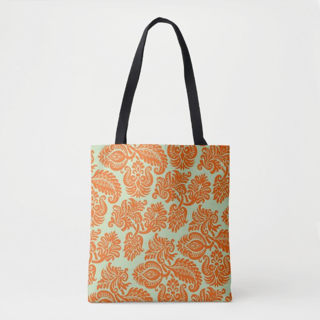 Bolsa Tote Seamless orange background texture (Frente)