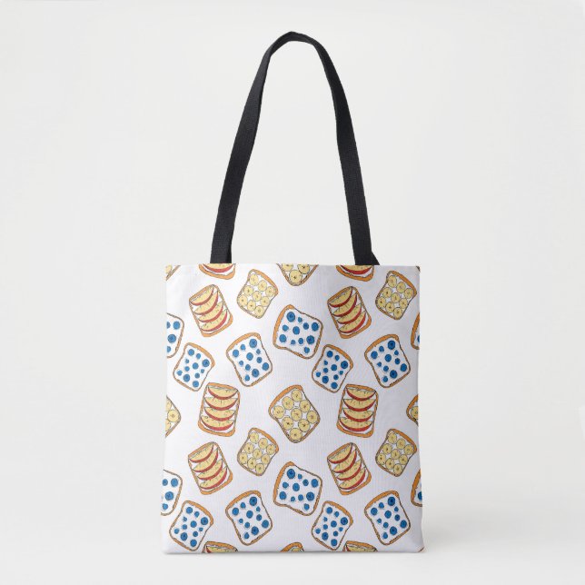 Bolsa Tote Seamless pattern of toast (Frente)