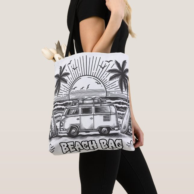 Bolsa Tote Seashell Paradise Coloring Van (Close Up)