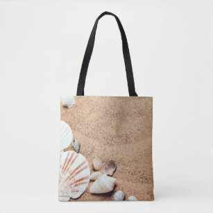 Bolsa Tote Seashells e sacola da areia