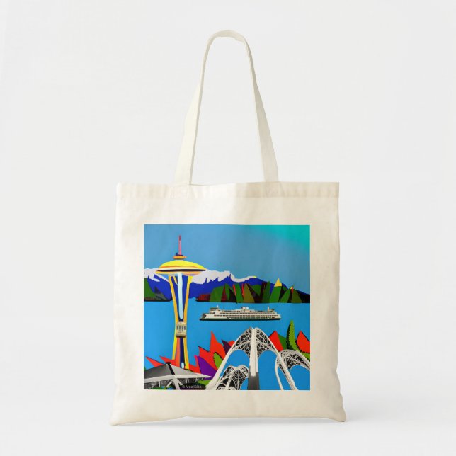Bolsa Tote Seattle Emerald City Image Tote Bag (Frente)