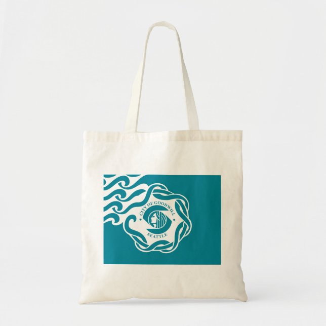 Bolsa Tote Seattle Flag (Frente)