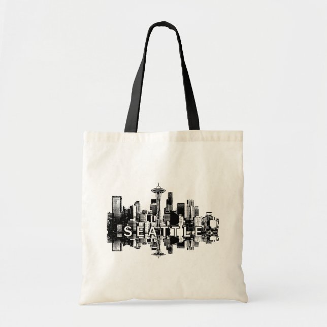 Bolsa Tote Seattle, Linha do horizonte de Washington (Frente)
