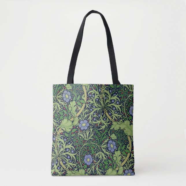 Bolsa Tote Seaweed cobalt thyme - William Morris