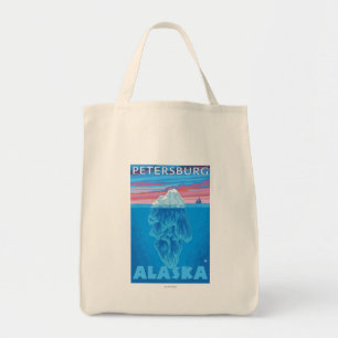 Bolsa Tote Seção Cruzada Iceberg - Petersburgo, Alasca