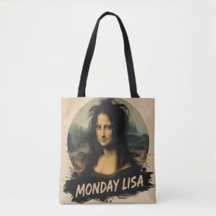 Bolsa Tote Segunda-feira Lisa Arte Divertida do Renascimento