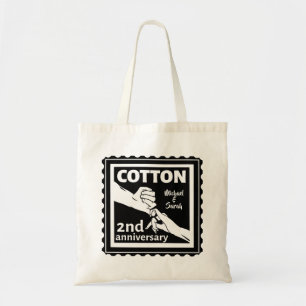 Bolsa Tote segundo casal de aniversário de casamento de mão