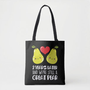Bolsa Tote segundo De De Aniversário Presente Casado Casal